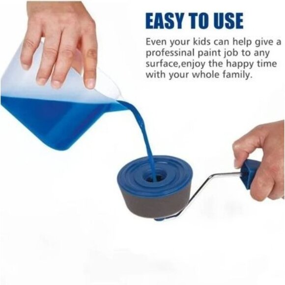 5-6Pcs/set Paint Roller Set with Sticks Paint Roller - Picture 3 of 3